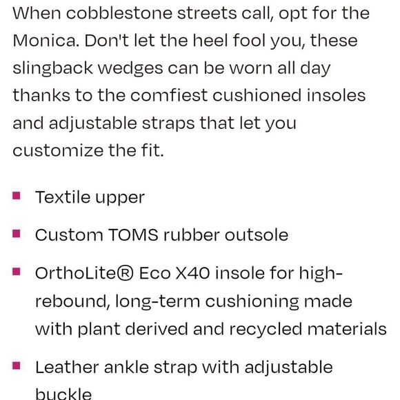 TOMS MONICA NATURAL WEDGE HEEL, SIZE 10 - Picture 11 of 13